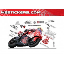 Kit Adhesivo Moto Ducati equipo D'Antin