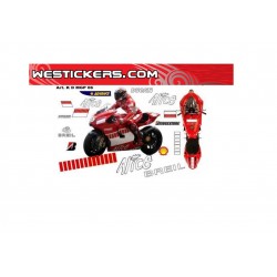 Stickers Kit Race Replica Ducati MotoGP Marlboro Team 2006