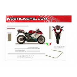 Kit adesivo Ducati 1098 Tricolore 2007