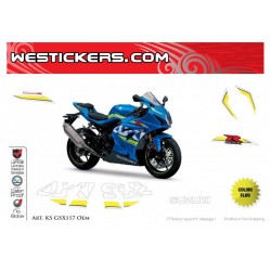 Motorbike Stickers Kit  Suzuki Originale GSX-R 1000 2017