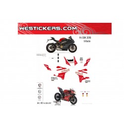 Motorbike Stickers Kit  Ducati   Panigale V4 "SBK 2019 Tribute"