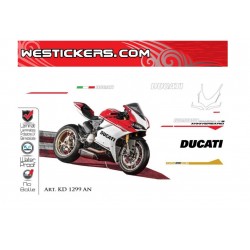 KIT ADESIVO MOTO DUCATI REPLICA ORIGINALI 1299 PANIGALE S ANNIVERSARIO