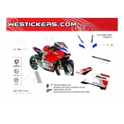 Motorbike Stickers Kit  Ducati  "V4 Corse 2019 Tribute"