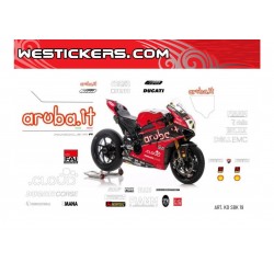 Motorbike Stickers Kit Replica Aruba Ducati Superbike 2019