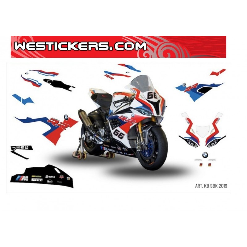SBK BMW Motorrad Motorsport sticker set