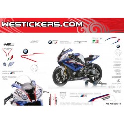 Motorbike Stickers Kit  BMW Superbike 2014