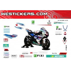 Kit Adesivi Moto Suzuki SBK 2012