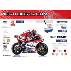Motorbike Stickers Kit  Ducati  MotoGP 2017
