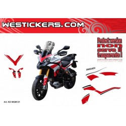 Adhesivos Moto Ducati Multistrada  wgm D1