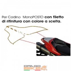 Portanumero monoposto Ducati 1098 848 Bicolor