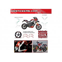 Motorbike Stickers Kit Ducati Multistrada Tricolore