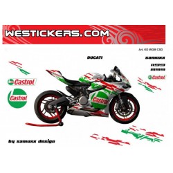 Kit Adesivo Moto Ducati  Castrol Tribute