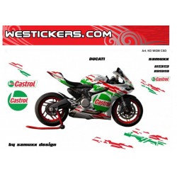 Motorbike Stickers Kit Ducati Castrol Tribute 2013