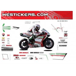 Adhesivos Moto Ducati Superbike RedDevils 2012
