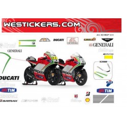 Motorbike Stickers Kit Ducati MotoGP 2012 V