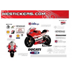 Набор Наклеек Ducati MotoGP 2011 N