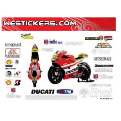 Adhesivos Moto Ducati MotoGP 2011 Valentino Rossi