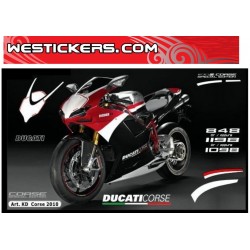 Kit Adesivi Ducati 2010 Corse Versione per S e R