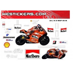 Adhesivos Moto Ducati MotoGP 2009 Marlboro