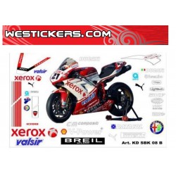 Adhesivos Moto  Ducati Superbike Xerox 2008 B