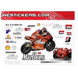 Kit Adesivo Moto Ducati MotoGP 2008 Marlboro