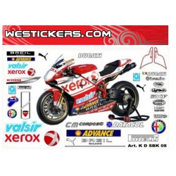 Kit Adesivo Moto Ducati Superbike Xerox 2008