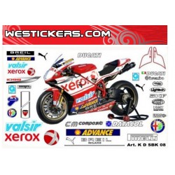 Набор Наклеек Ducati superbike Xerox 2008