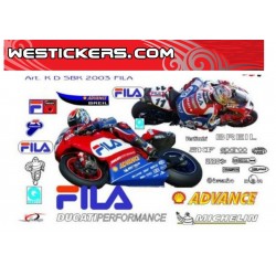 Kit Adesivi Moto Ducati Sbk Fila 2003