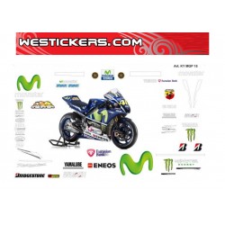 Kit Adesivo Moto Yamaha MotoGP 2015