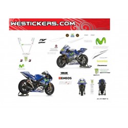Набор Наклеек Yamaha MotoGP 2014