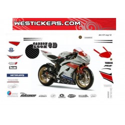 Adhesivos Moto Yamaha R6 CUP 2012