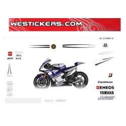 Adhesivos Moto Yamaha MotoGP 2012