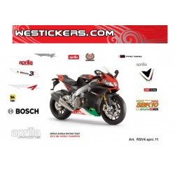 Stickers Kit Aprilia RSV4 aprc 2011