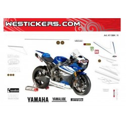 Motorbike Stickers Replica Yamaha SBK 2011