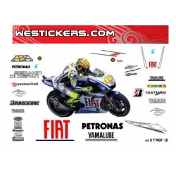 Motorbike Stickers Replica Yamaha MotoGP 2010 Fiat Team