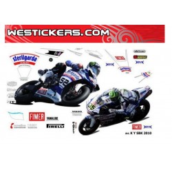 Adhesivos Moto Replica Sterilgarda Yamaha SBK 2010