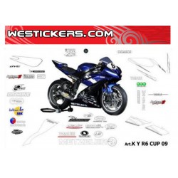 Adhesivos Moto Replica Yamaha R6 CUP 2009