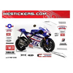 Motorbike Stickers Kit Yamaha motoGP 2009 Livrea M1 Ben Spies Valencia