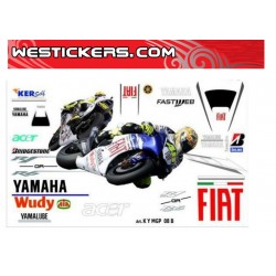 Stickers Kit Yamaha MotoGP 2008 Fiat Team Michelin
