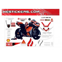 Stickers Kit Yamaha SBK Haga/Corser 2008 Gold