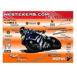 Stickers kit Yamaha motoGP 2007 Jerez Test