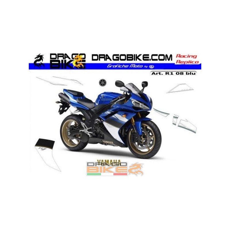 Sticker Yamaha kit blue