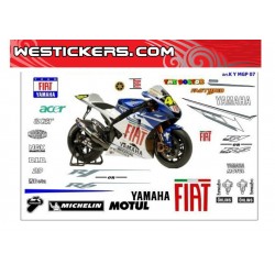 Stickers kit Yamaha MotoGp Race Replica Valentino Rossi 2007