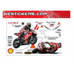 Stickers Kit Race Replica Yamaha SBK Haga/Corser 2007