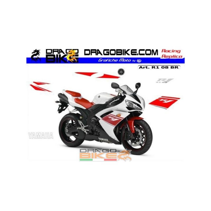 Kit R1 2008 White/Red