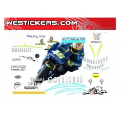 Adesivi Moto Yamaha Motogp Valentino Rossi GO 2004