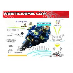 Motorbike Stickers Kit Yamaha Motogp Valentino Rossi GO 2004