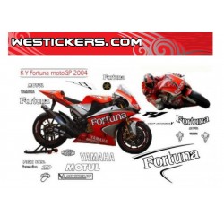 Motorcycles Stickers Kit Fortuna Motogp 2004