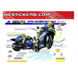 Adhesivos Moto Yamaha Motogp Valentino Rossi 2004