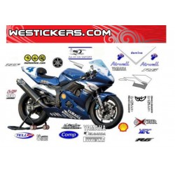 Adhesivos Moto Yamaha Supersport 2003 Belgrada Team